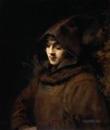 Titus van Rijn en un retrato de hábito de monje Rembrandt
